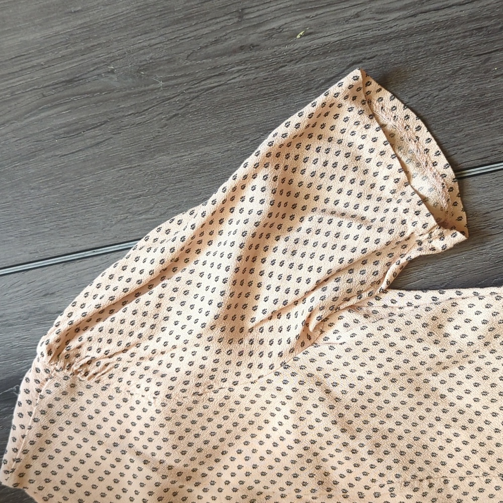 H&M Blush Leaf Pattern Midi Dress - Picture 3 of 7